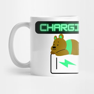 Charging Low Battery Bear Funny Mug